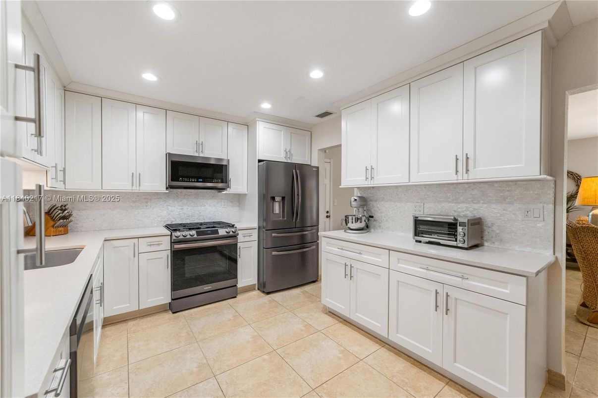 Interior, Kitchen, Recessed Lighting, Stainless Steel Appliances