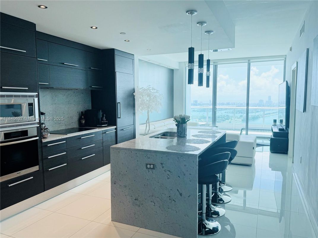 Interior, Kitchen, Pendant Lights, Recessed Lighting, Stainless Steel Appliances, Water