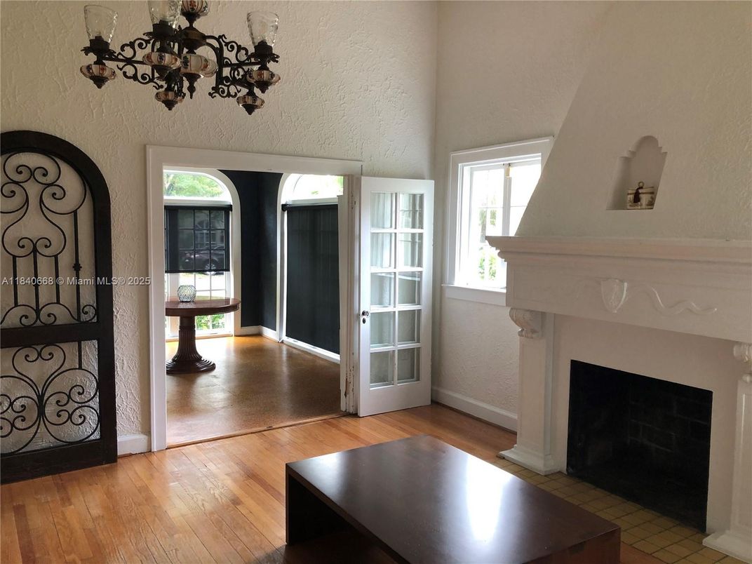 Fireplace, Interior, Wood Texture Flooring