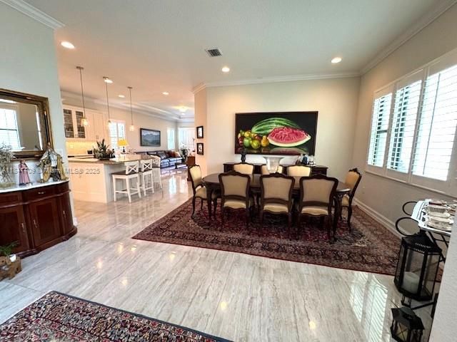 Dining room, Interior, Kitchen, Pendant Lights, Recessed Lighting