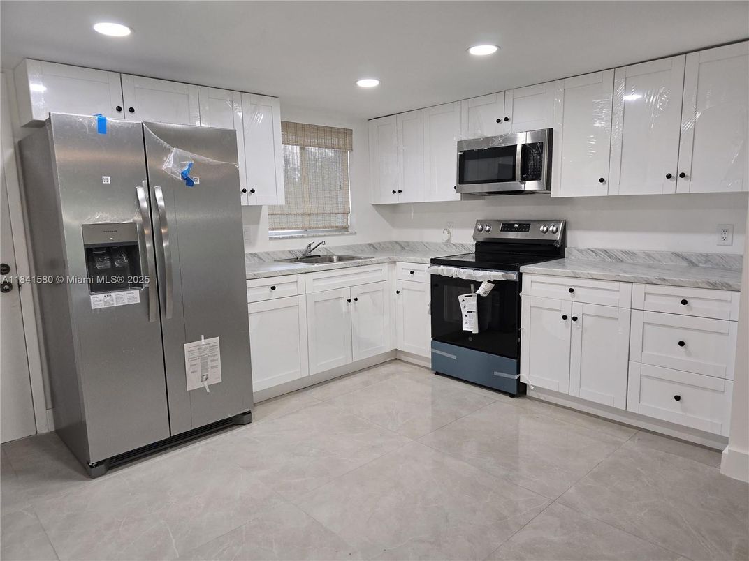 Interior, Kitchen, Recessed Lighting, Stainless Steel Appliances