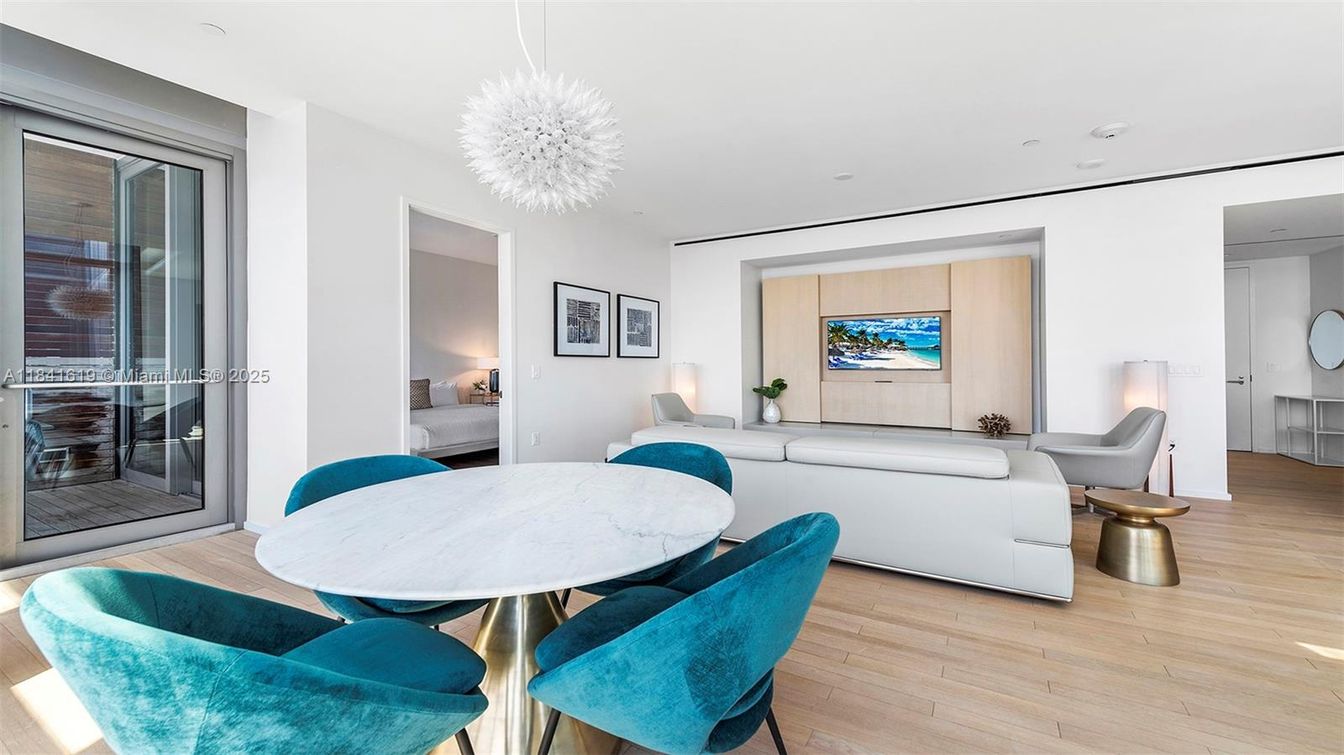 Dining room, Interior, Living room, Pendant Lights, Wood Texture Flooring