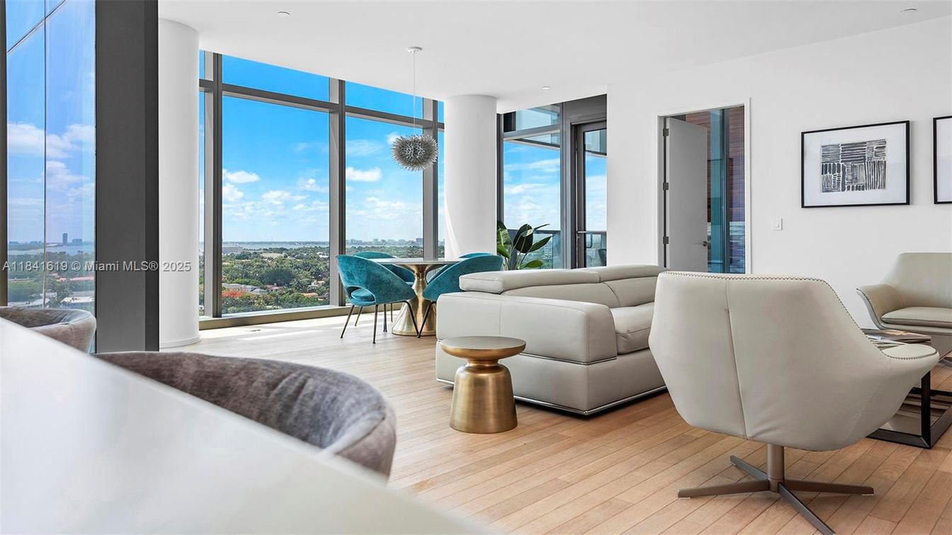 Home Office, Interior, Pendant Lights, Water, Wood Texture Flooring