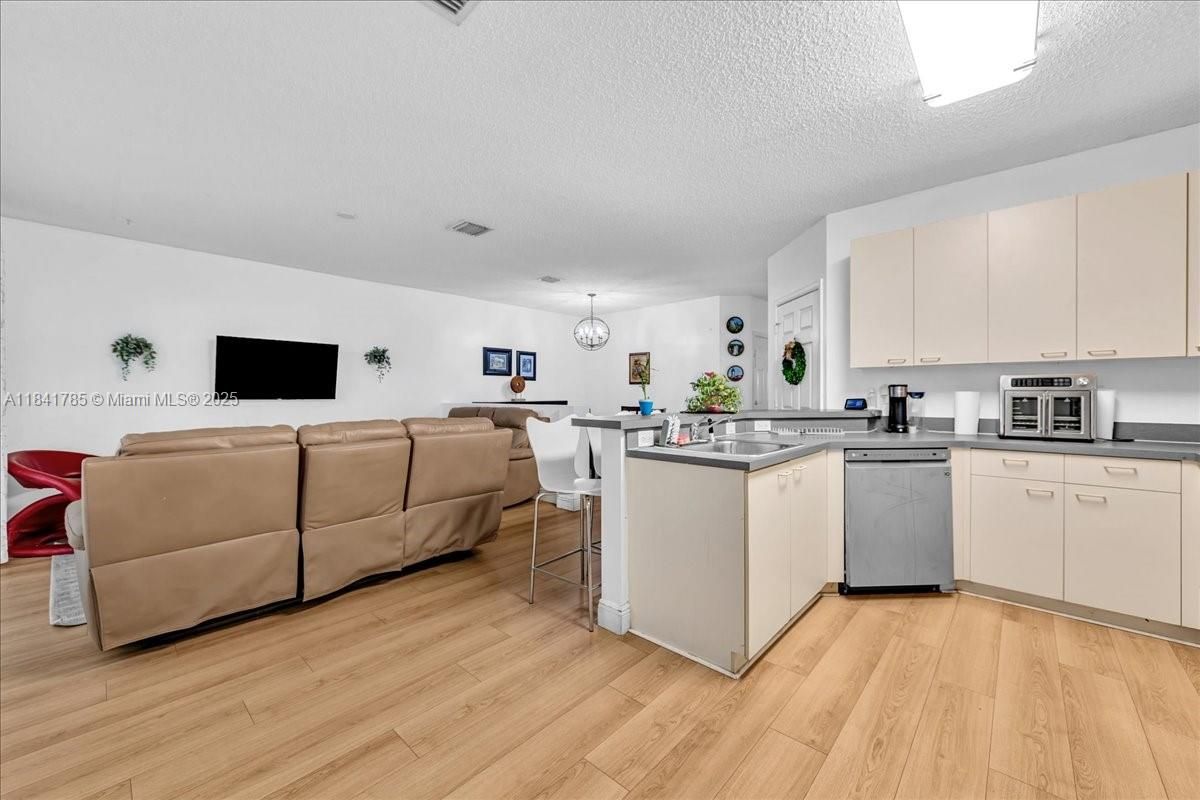 Dining room, Interior, Kitchen, Living room, Wood Texture Flooring