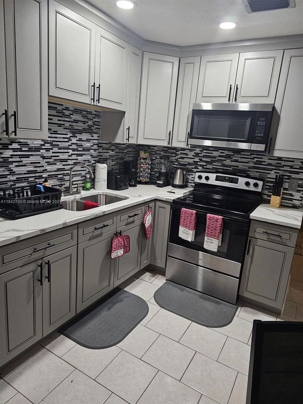 Interior, Kitchen, Recessed Lighting, Stainless Steel Appliances