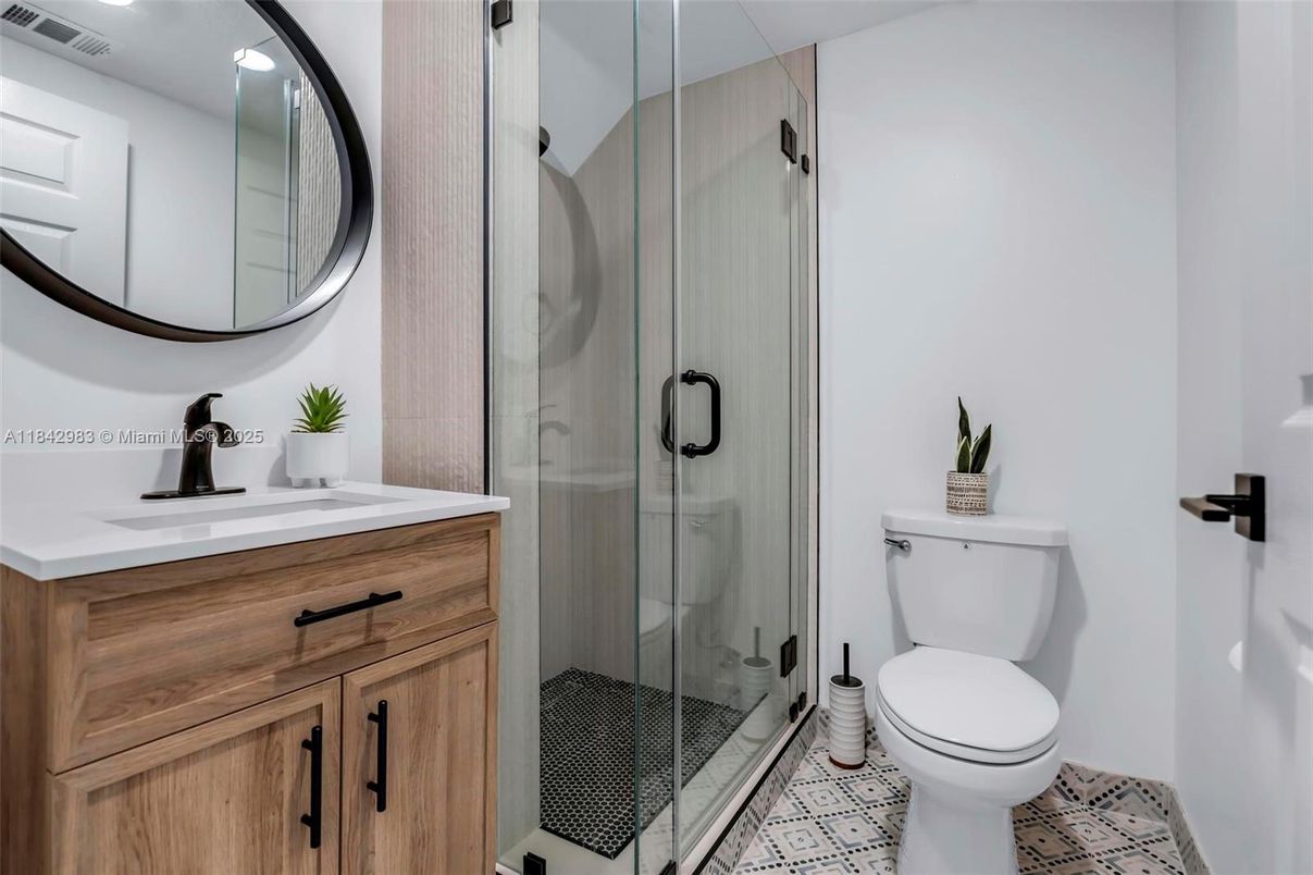 Bathroom, Glass Shower, Interior