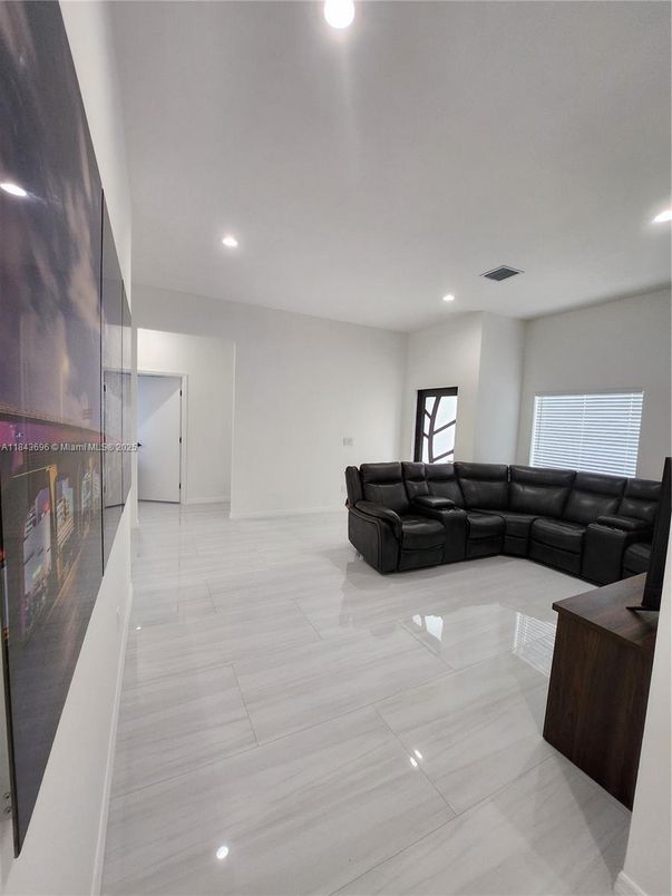 Interior, Living room, Recessed Lighting