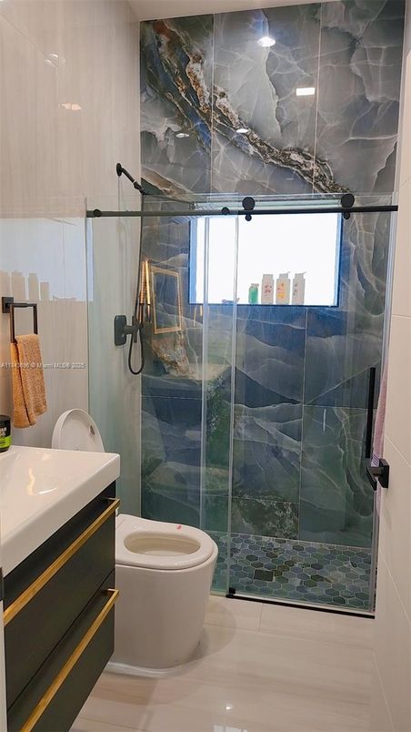 Bathroom, Glass Shower, Interior