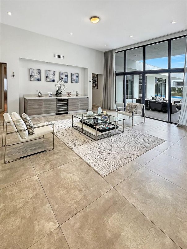 Interior, Living room, Recessed Lighting