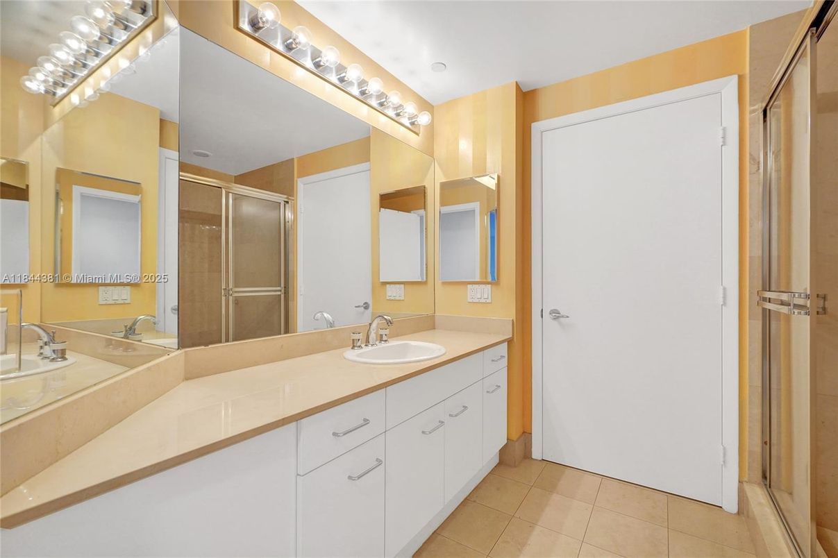 Bathroom, Dual Sink Vanities, Glass Shower, Interior