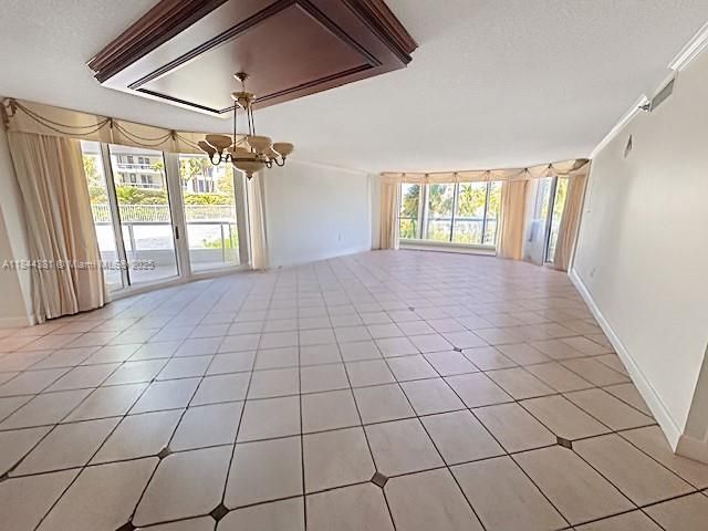 Chandelier, Empty room, Interior