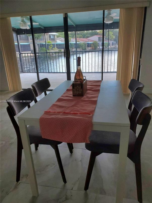 Dining room, Interior, Water