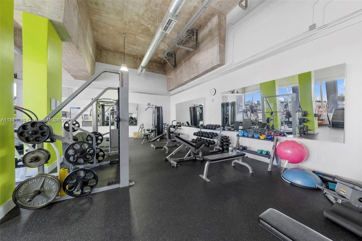 Fitness Equipment, Gym, Interior