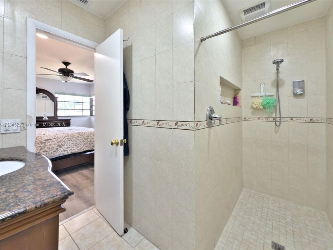 Bathroom, Bedroom, Interior, Recessed Lighting, Wood Texture Flooring