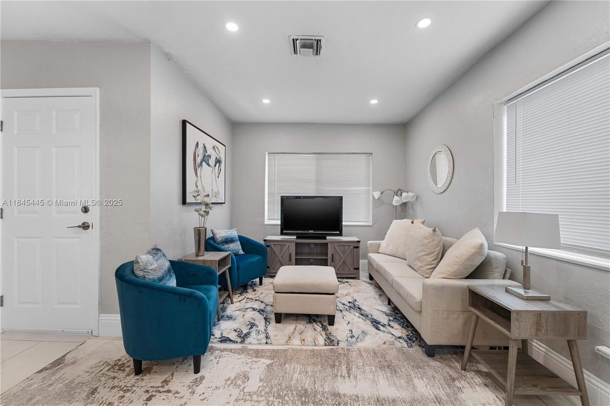 Interior, Living room, Recessed Lighting