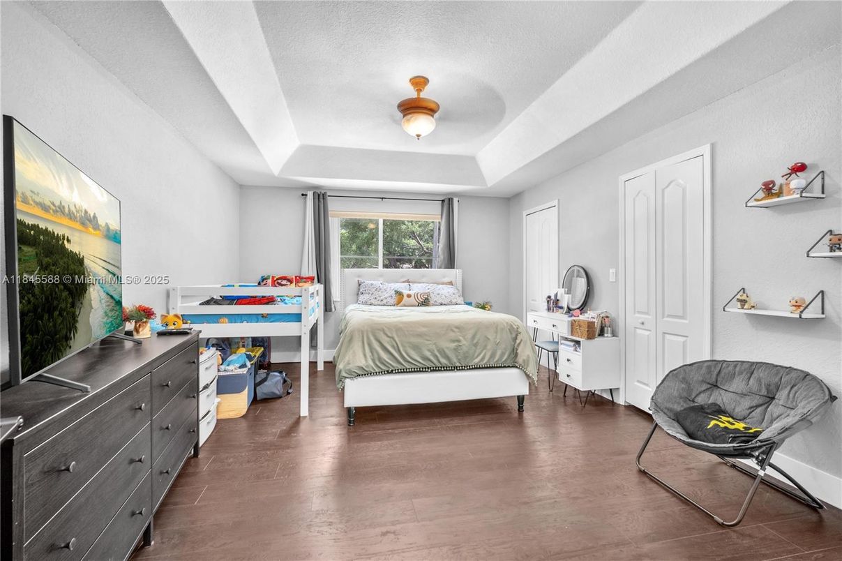 Bedroom, Interior, Wood Texture Flooring
