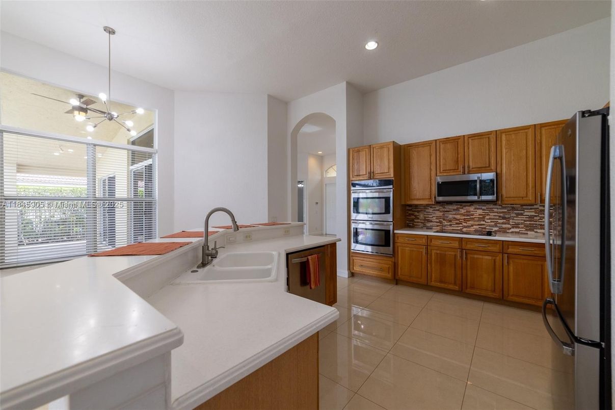 Interior, Kitchen, Pendant Lights, Recessed Lighting, Stainless Steel Appliances