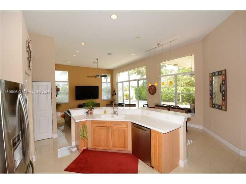 Interior, Kitchen, Pendant Lights, Recessed Lighting, Stainless Steel Appliances