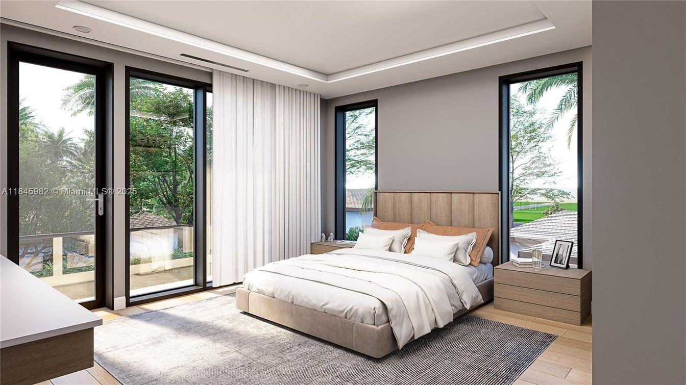 Bedroom, Interior, Water, Wood Texture Flooring