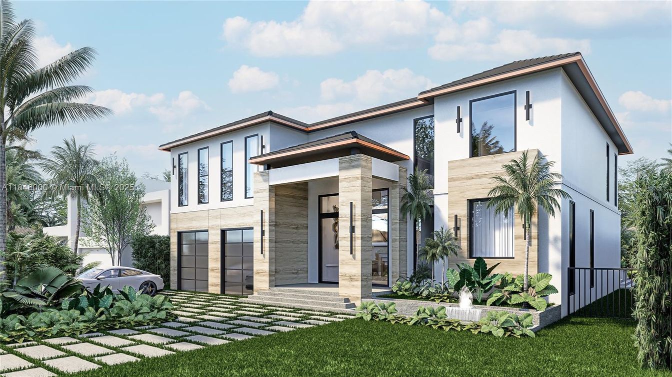 Attached, Exterior, Facade, Modern