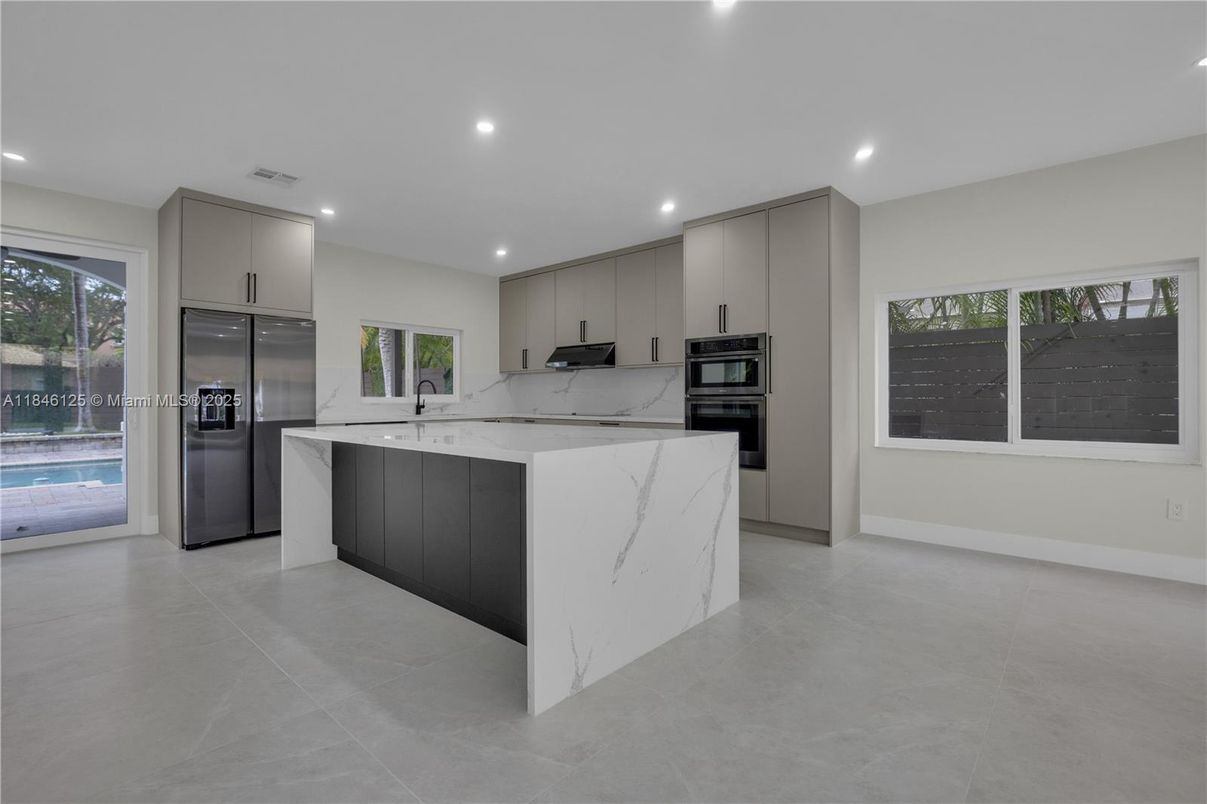 Interior, Kitchen, Recessed Lighting, Stainless Steel Appliances