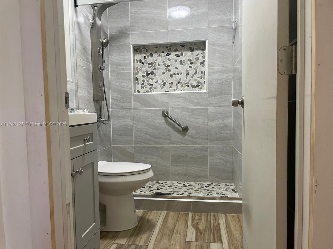 Bathroom, Interior, Wood Texture Flooring