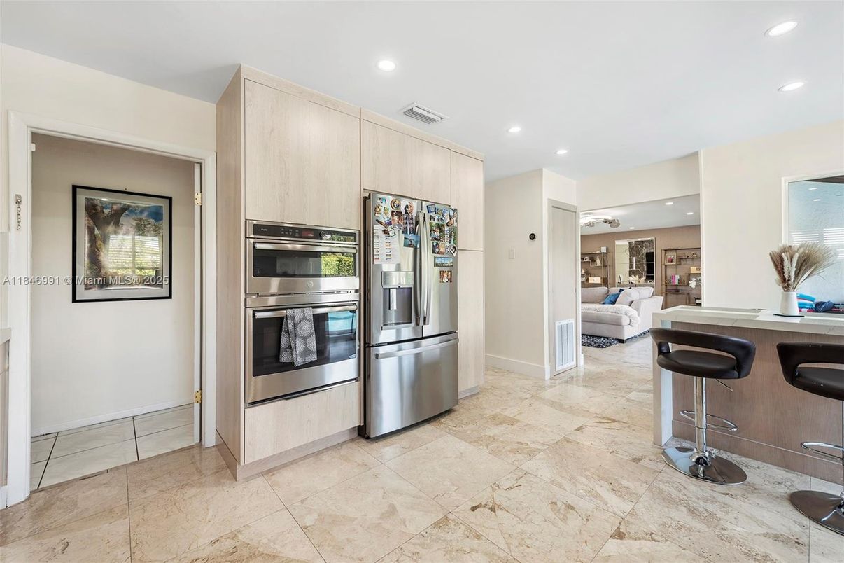 Interior, Kitchen, Recessed Lighting, Stainless Steel Appliances