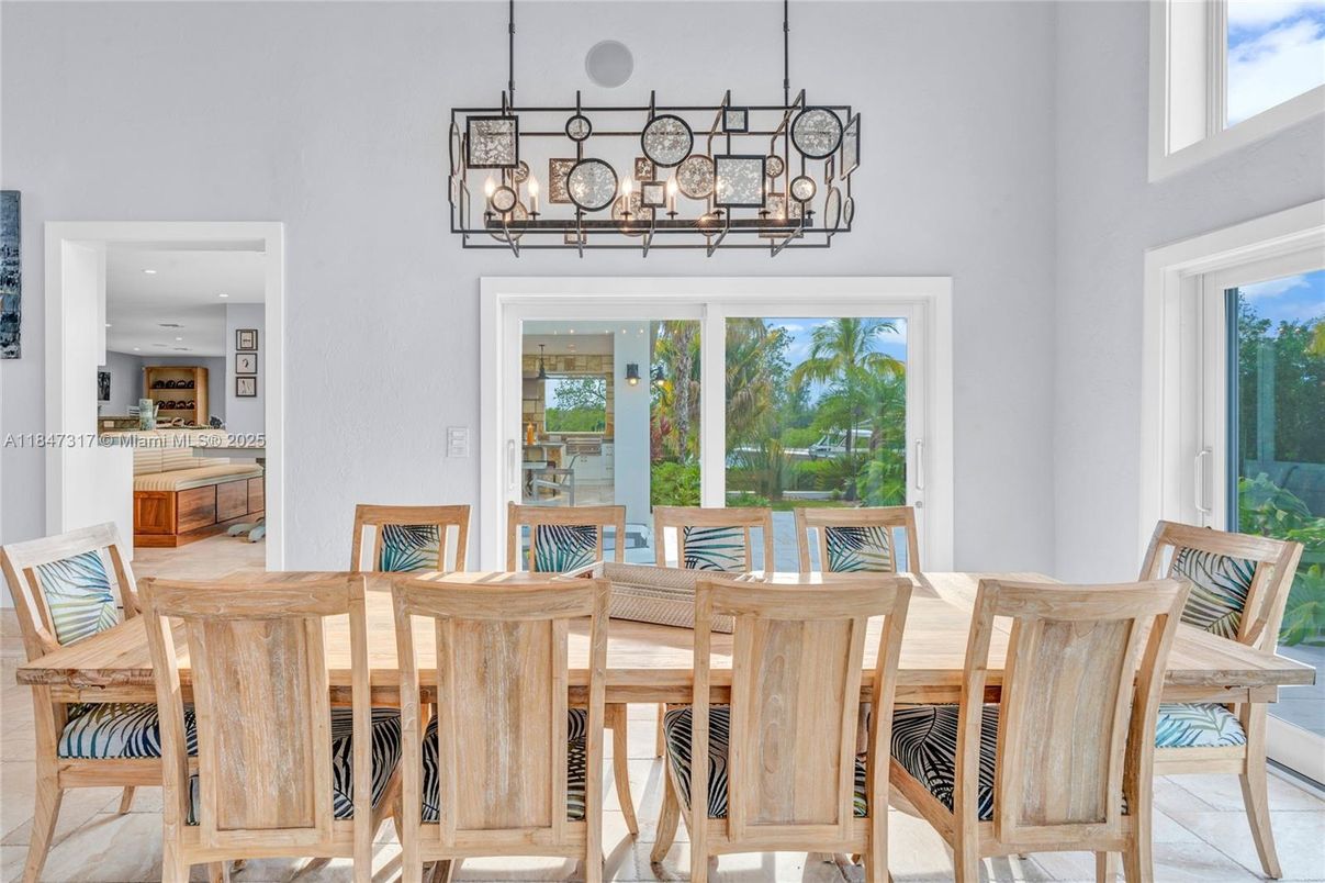 Dining room, Interior, Pendant Lights, Recessed Lighting
