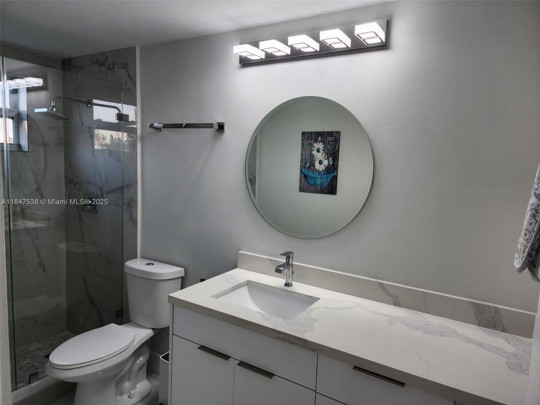 Bathroom, Glass Shower, Interior, Marble Walls