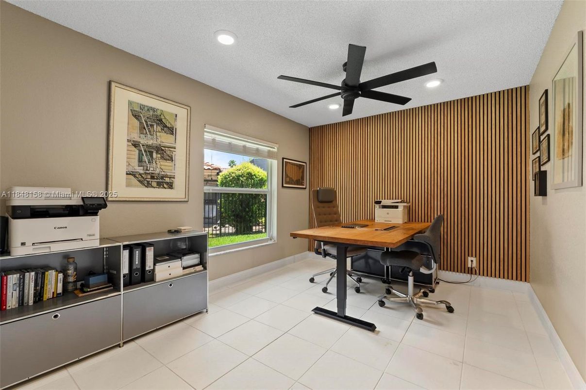Home Office, Interior, Recessed Lighting
