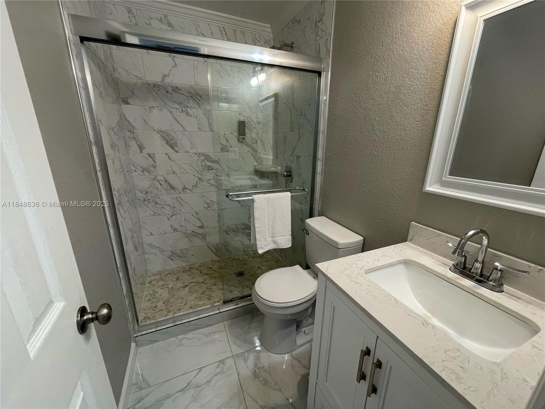 Bathroom, Glass Shower, Interior, Marble, Marble Walls