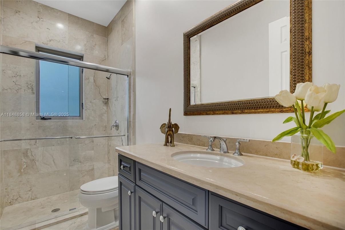 Bathroom, Interior, Marble Walls