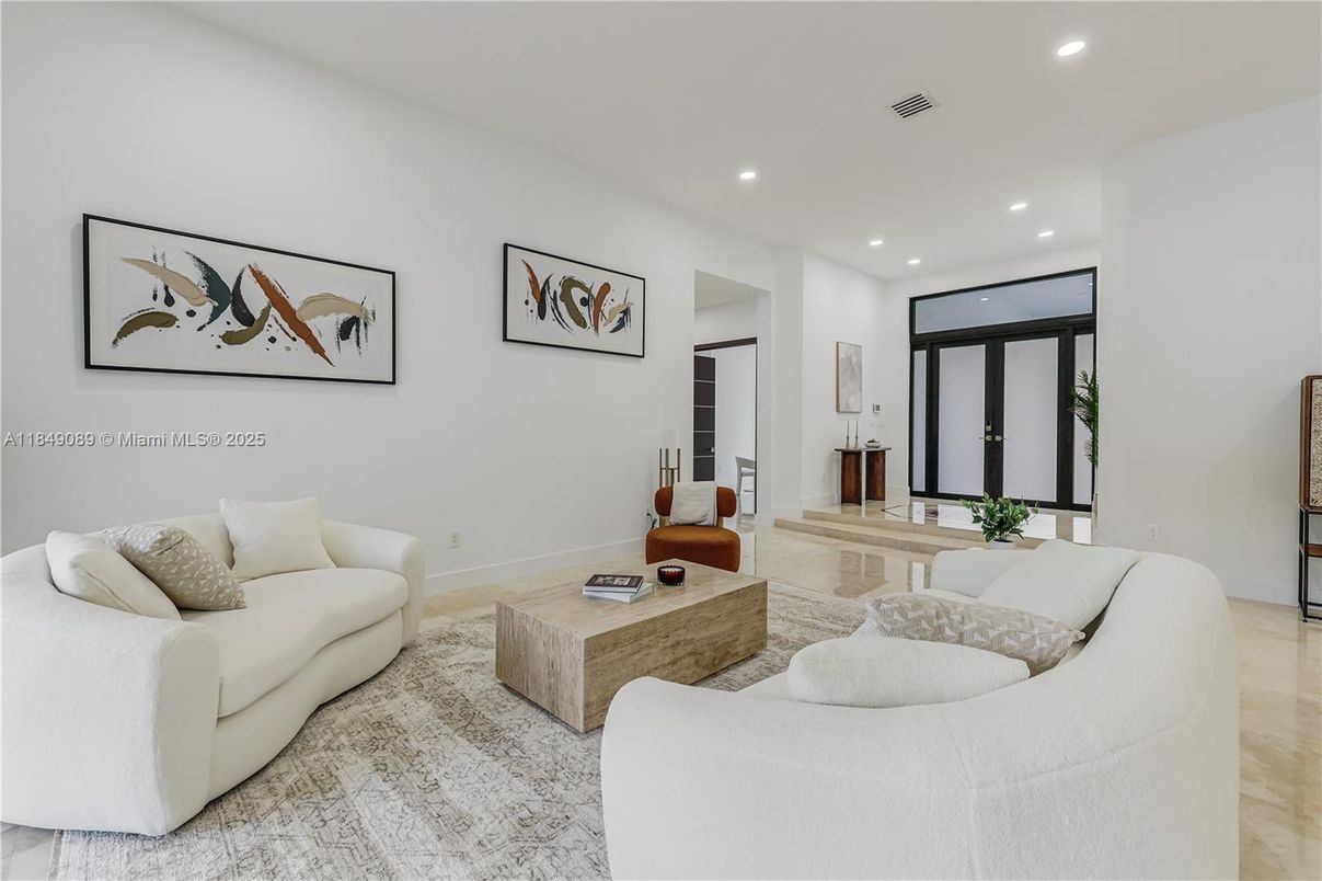 Interior, Living room, Recessed Lighting