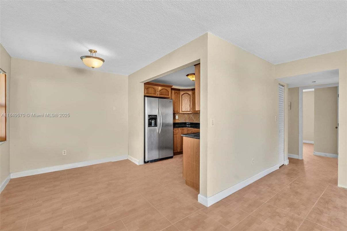 Empty room, Interior, Kitchen, Stainless Steel Appliances
