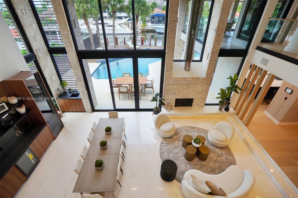 Dining room, Fireplace, Interior, Living room