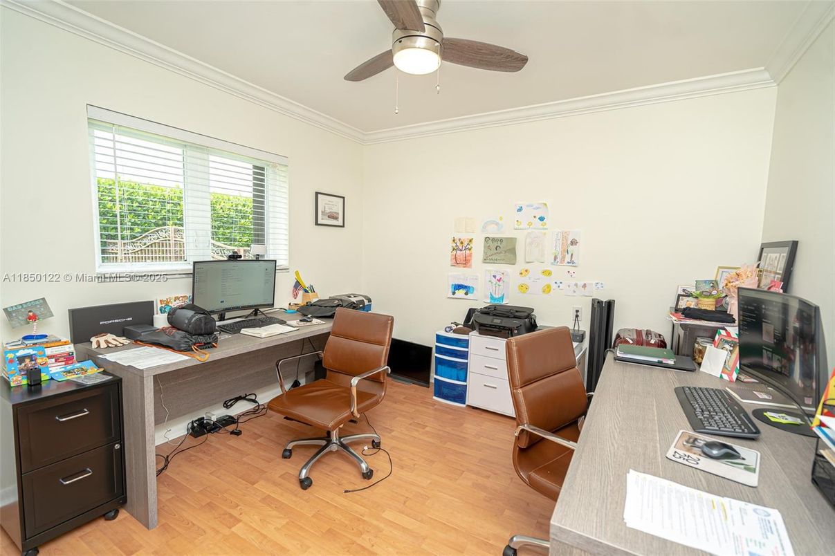 Home Office, Interior, Wood Texture Flooring