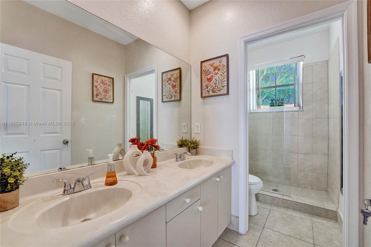 Bathroom, Dual Sink Vanities, Glass Shower, Interior