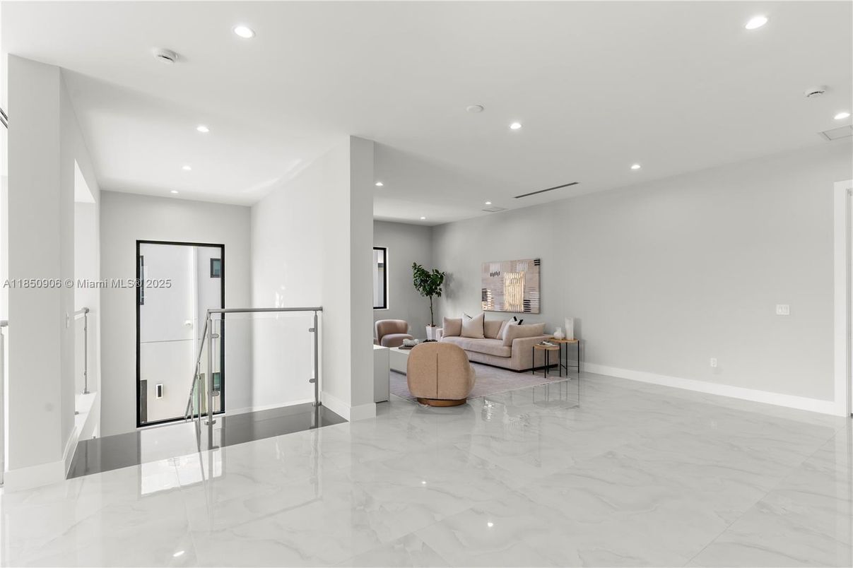 Interior, Living room, Marble, Recessed Lighting
