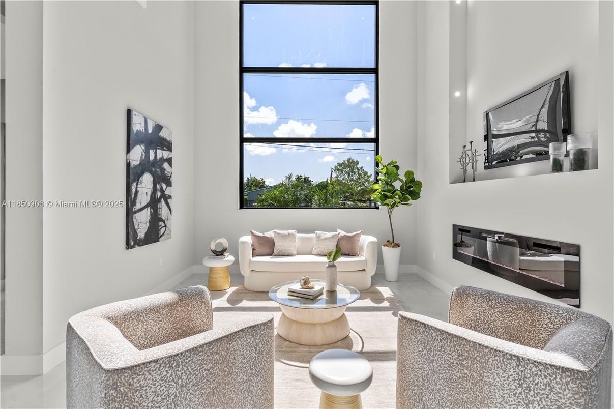 Interior, Living room, Recessed Lighting