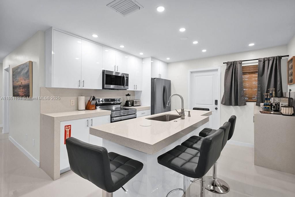 Interior, Kitchen, Recessed Lighting, Stainless Steel Appliances