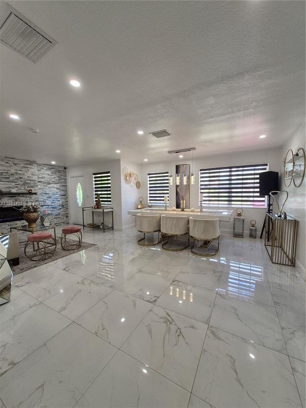 Interior, Marble, Recessed Lighting, Stone Walls