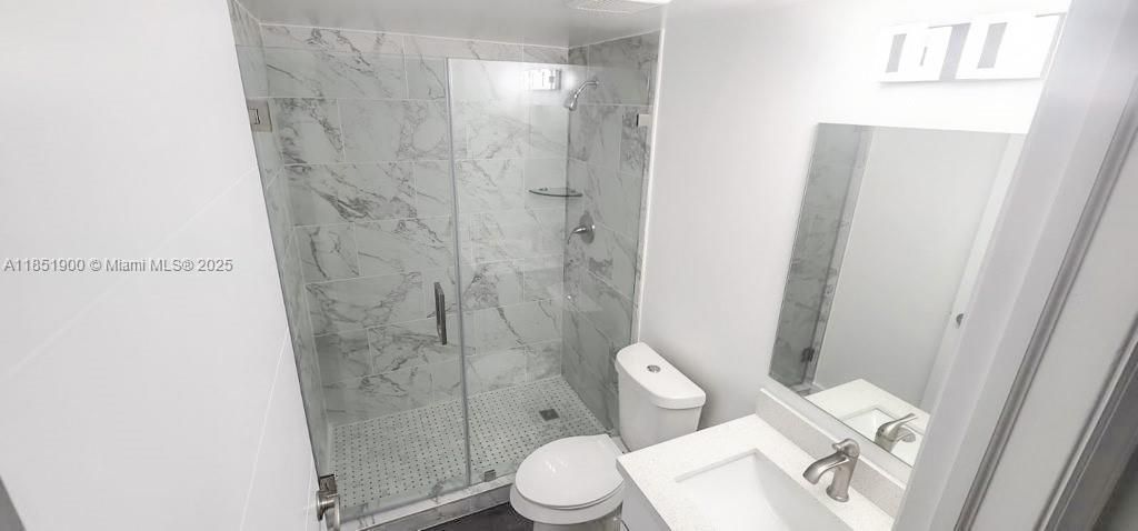 Bathroom, Glass Shower, Interior, Marble Walls