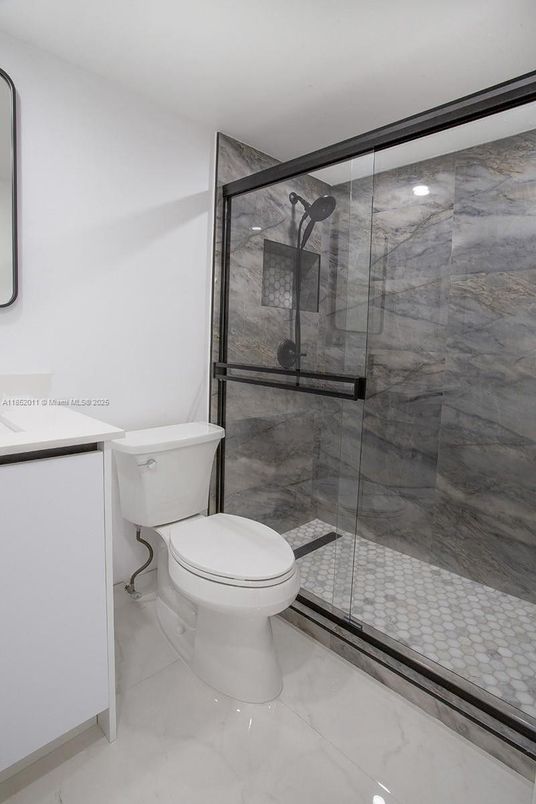 Bathroom, Glass Shower, Interior, Marble, Marble Walls