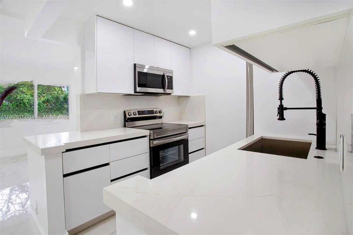 Interior, Kitchen, Recessed Lighting, Stainless Steel Appliances