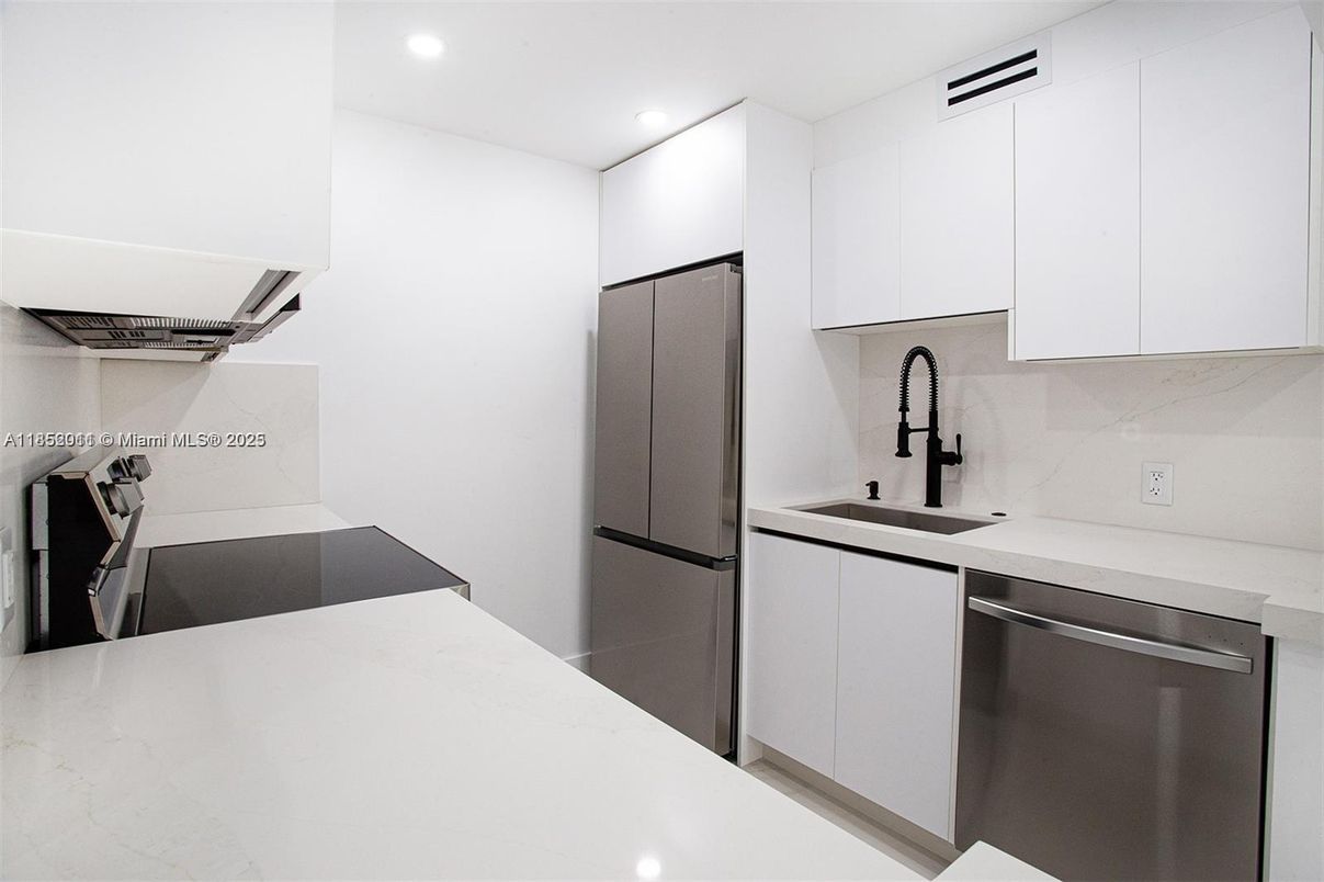 Interior, Kitchen, Recessed Lighting, Stainless Steel Appliances