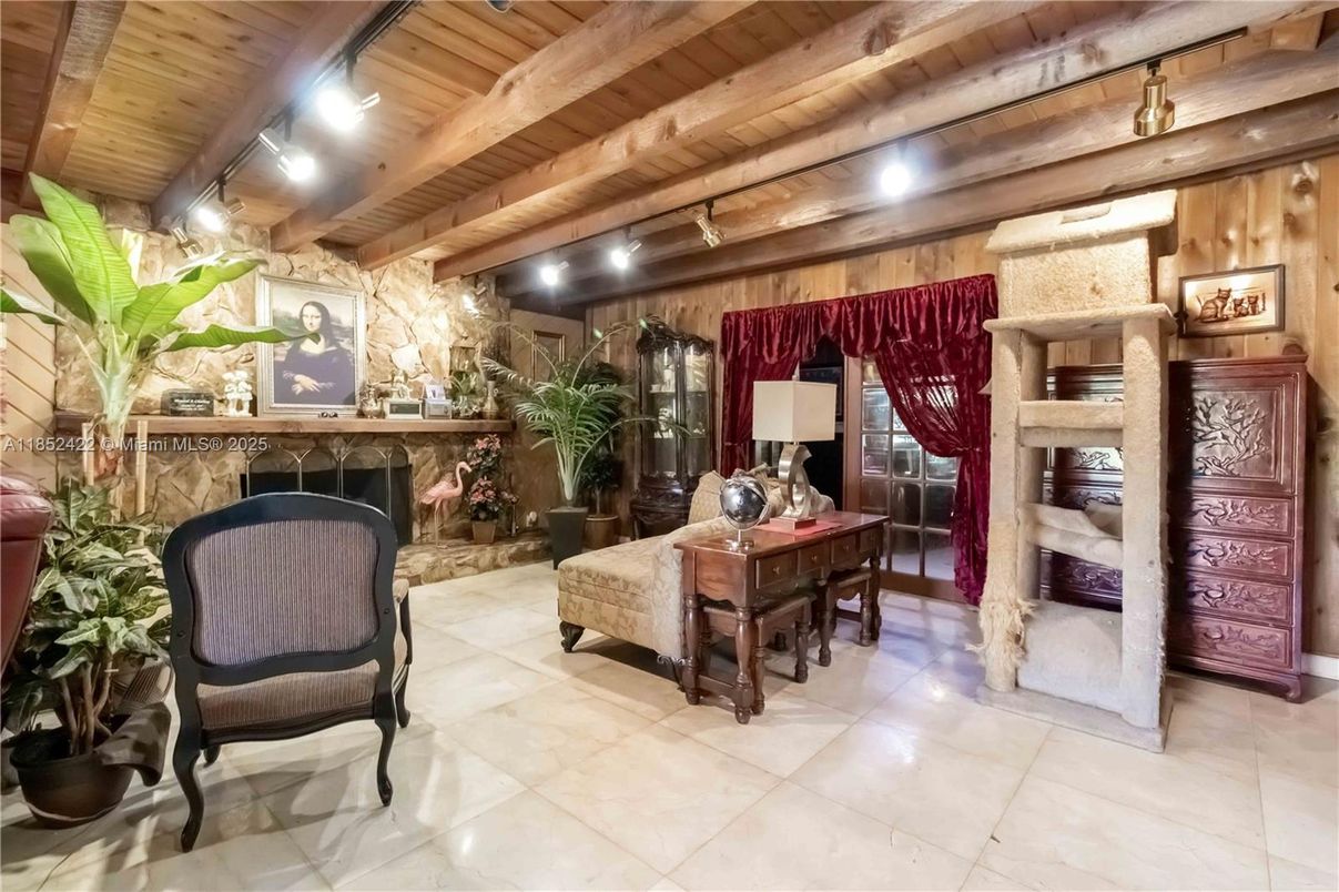 Fireplace, Interior, Wooden Beams, Wooden Ceilings, Wooden Walls