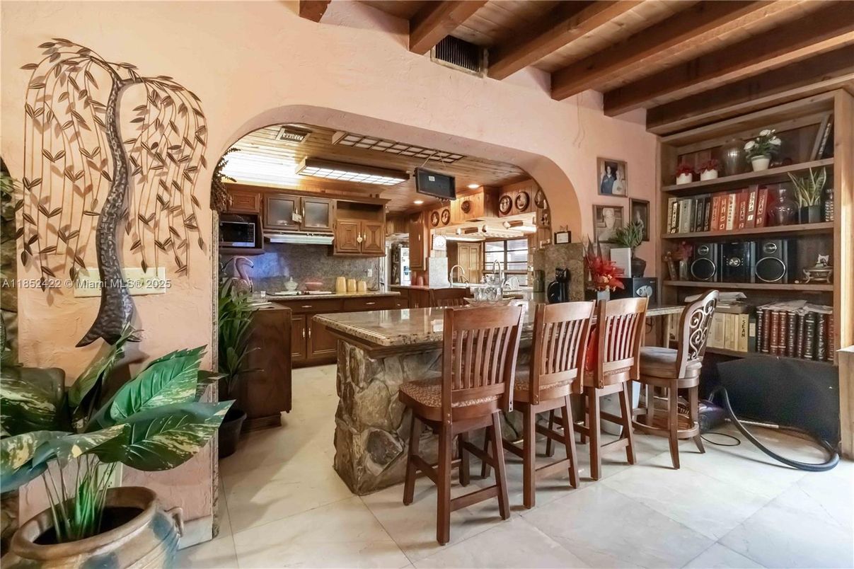 Interior, Kitchen, Stainless Steel Appliances, Wooden Beams, Wooden Ceilings