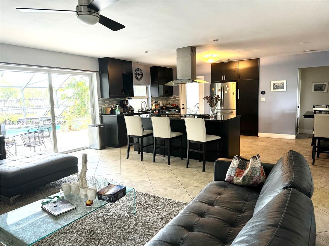 Interior, Kitchen, Living room, Recessed Lighting