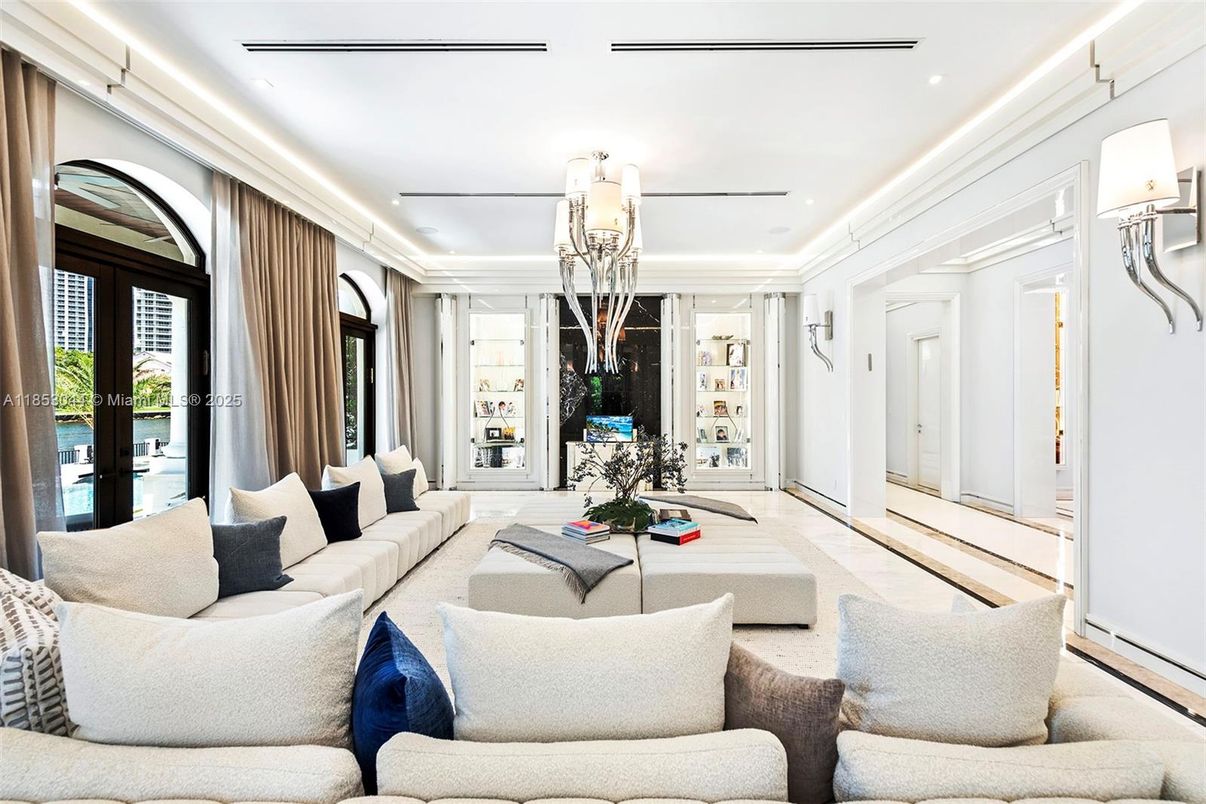 Chandelier, Interior, Living room, Recessed Lighting