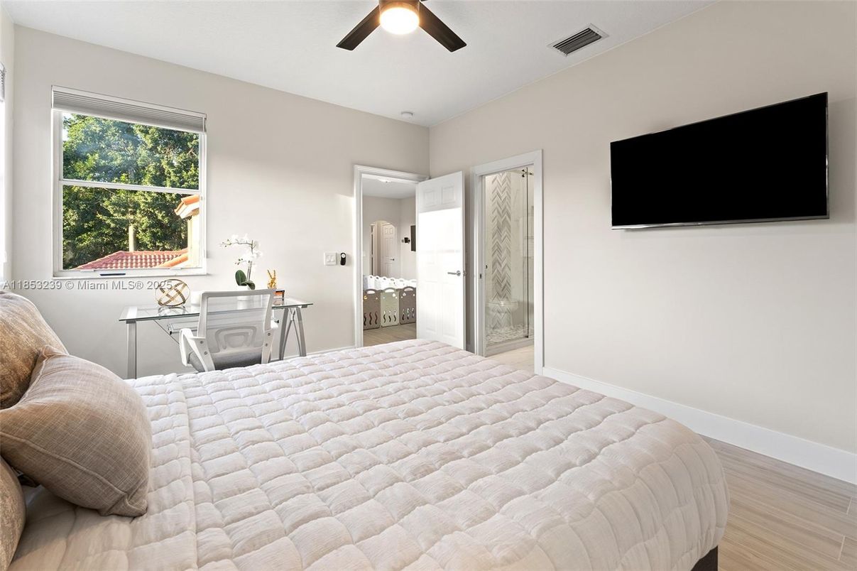 Bedroom, Interior, Wood Texture Flooring